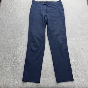 PT01 Traveller Navy Blue Wool Blend Dress Pants Trousers Mens IT 46 US 30